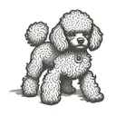 dog that looks like a toy poodle tattoo design idea