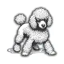 dog that looks like a toy poodle tattoo design idea