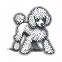 dog that looks like a toy poodle tattoo design idea