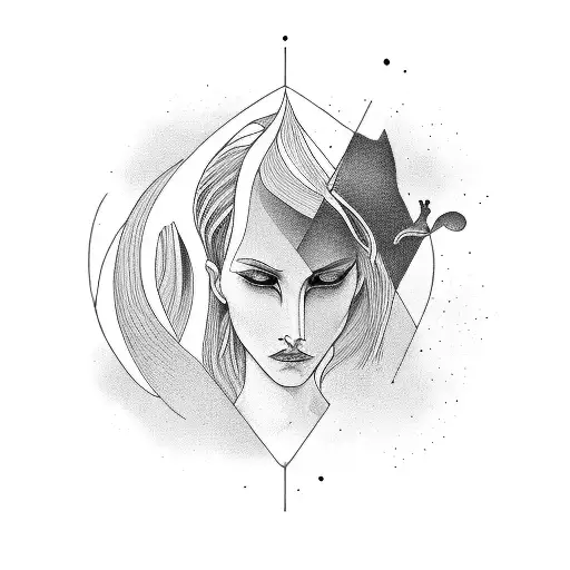 deep meaningful, androgynous, medium sized tattoo design idea