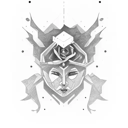 deep meaningful, androgynous  tattoo design idea