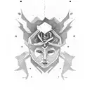 deep meaningful, androgynous  tattoo design idea