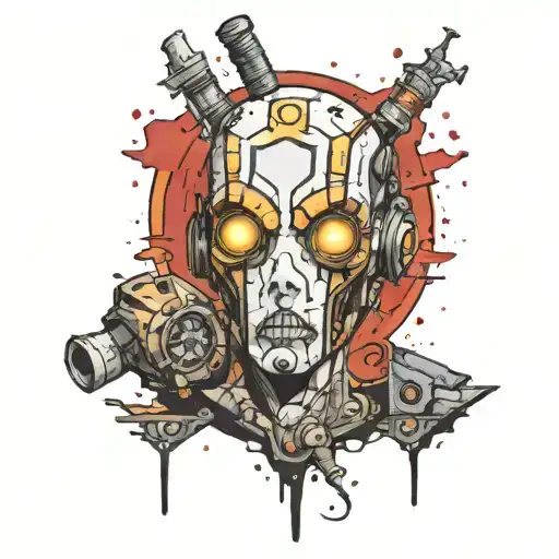 Borderlands psyco tattoo design idea