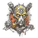 Borderlands psyco tattoo design idea