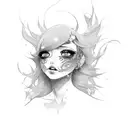 rori mercuri with ahegao face tattoo design idea