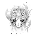rori mercuri with ahegao face tattoo design idea