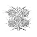 cannon fires tattoo design idea