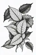 Leaf tattoo flashes tattoo design idea