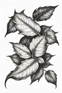 Leaf tattoo flashes tattoo design idea