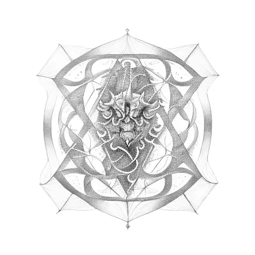 web of wyrd  tattoo design idea