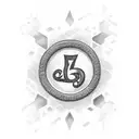 787 as bubble numbers with the puertorican flag inside the numbers tattoo design idea