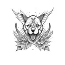 bimbo fuck toy tattoo design idea