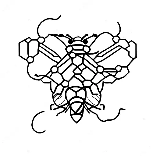 bee farm beef arm tattoo design idea