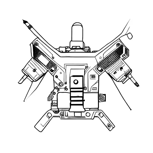Military UAV operator tattoo design idea
