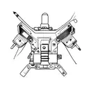Military UAV operator tattoo design idea