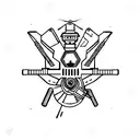 Military UAV operator tattoo design idea