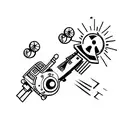 Military UAV operator tattoo design idea
