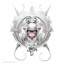 The Monkey King's Journey to the West tattoo design idea