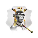 The Monkey King's Journey to the West tattoo design idea