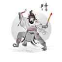 The Monkey King's Journey to the West tattoo design idea