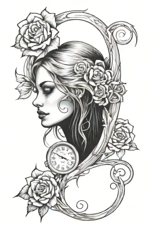 depression hard times tattoo design idea