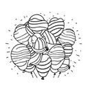 balloons tattoo design idea