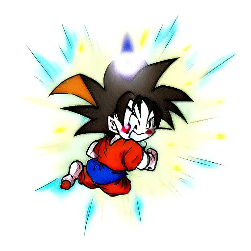 goku spirit bomb  tattoo design idea