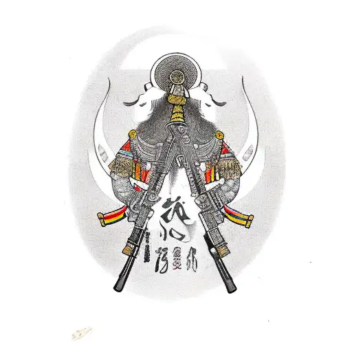 sikh 1984 ak47 tattoo design idea