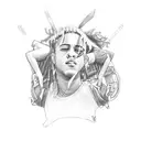 xxxtentacion  tattoo design idea