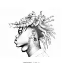 xxxtentacion  tattoo design idea