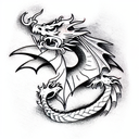 Dragon to wrap around arm tattoo design idea