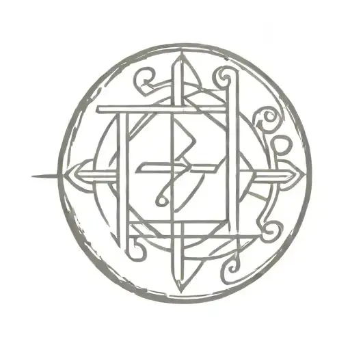 Celtic runes tattoo design idea