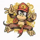 diddy kong tattoo design idea