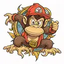 diddy kong tattoo design idea