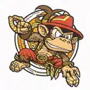 diddy kong tattoo design idea