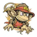 diddy kong tattoo design idea