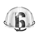 Black and white fire helmet with the numbers 122 tattoo design idea