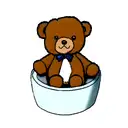 small teddy bear tattoo design idea