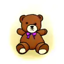 small teddy bear tattoo design idea