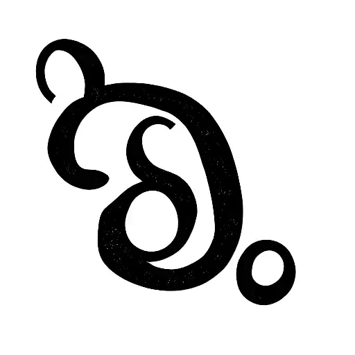 monogram Marlon tattoo design idea
