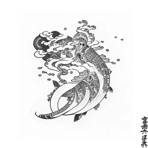 blackout nubes  tattoo design idea