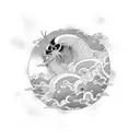 nubes japonesas  tattoo design idea