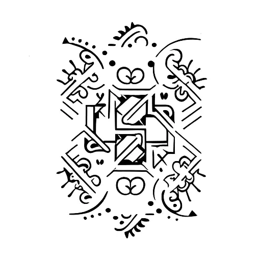 5 hmong hearts tattoo design idea