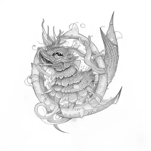 trinacria tattoo design idea