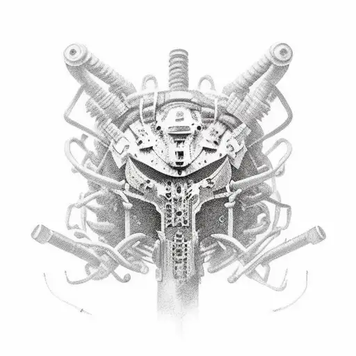 RIG from Dead Space, upper back. tattoo design idea