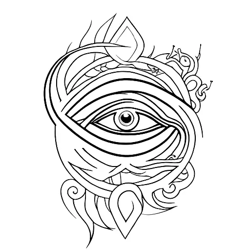 Evil Eye tattoo design idea