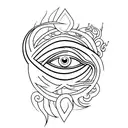 Evil Eye tattoo design idea