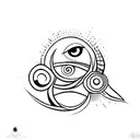 Evil Eye tattoo design idea