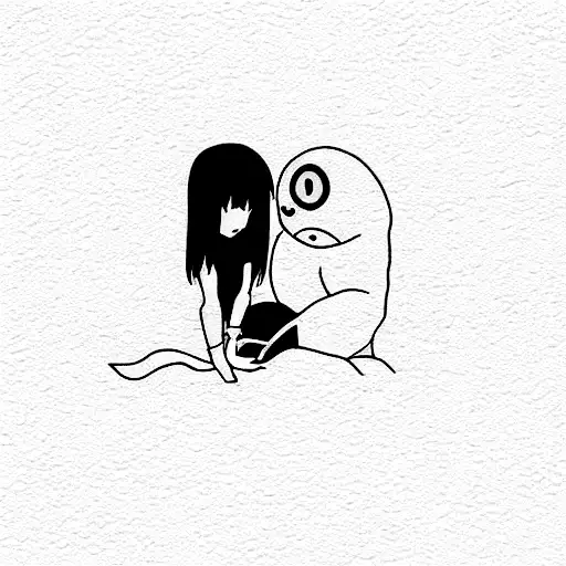 cute spirited away tattoo design idea