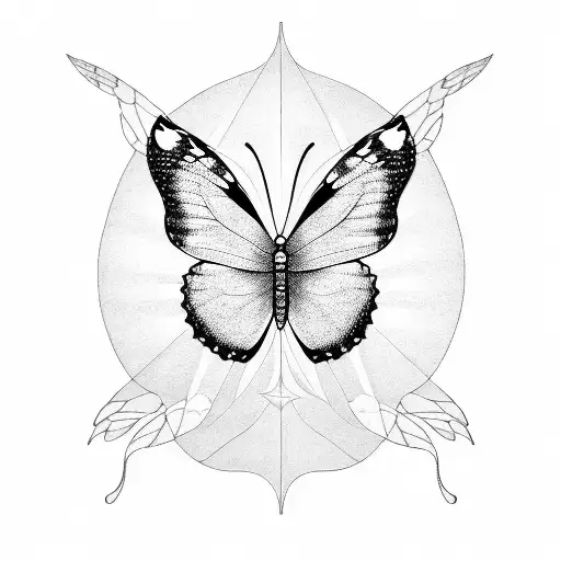 Butterfly with name sylvia  tattoo design idea